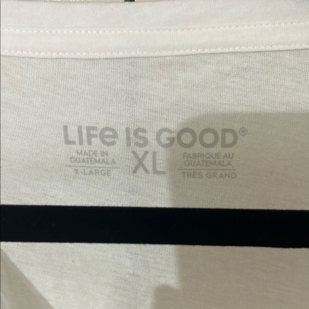 Life Is Good Blue Dog Silhouette T-Shirt - Picture 3 of 5